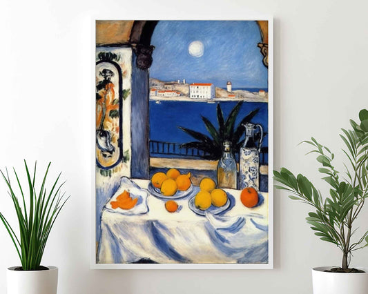 Framed Image of Matisse Style Prints Wall Art Garden & Window Oil Paintings Posters