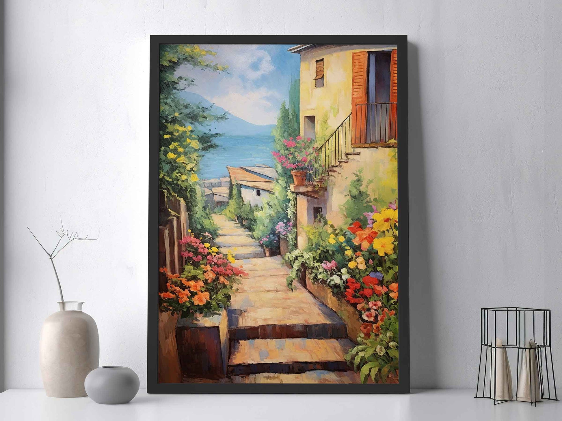 Framed Image of Italian Scenic Lifestyle Travel & Landscapes of Italy Wall Art Prints