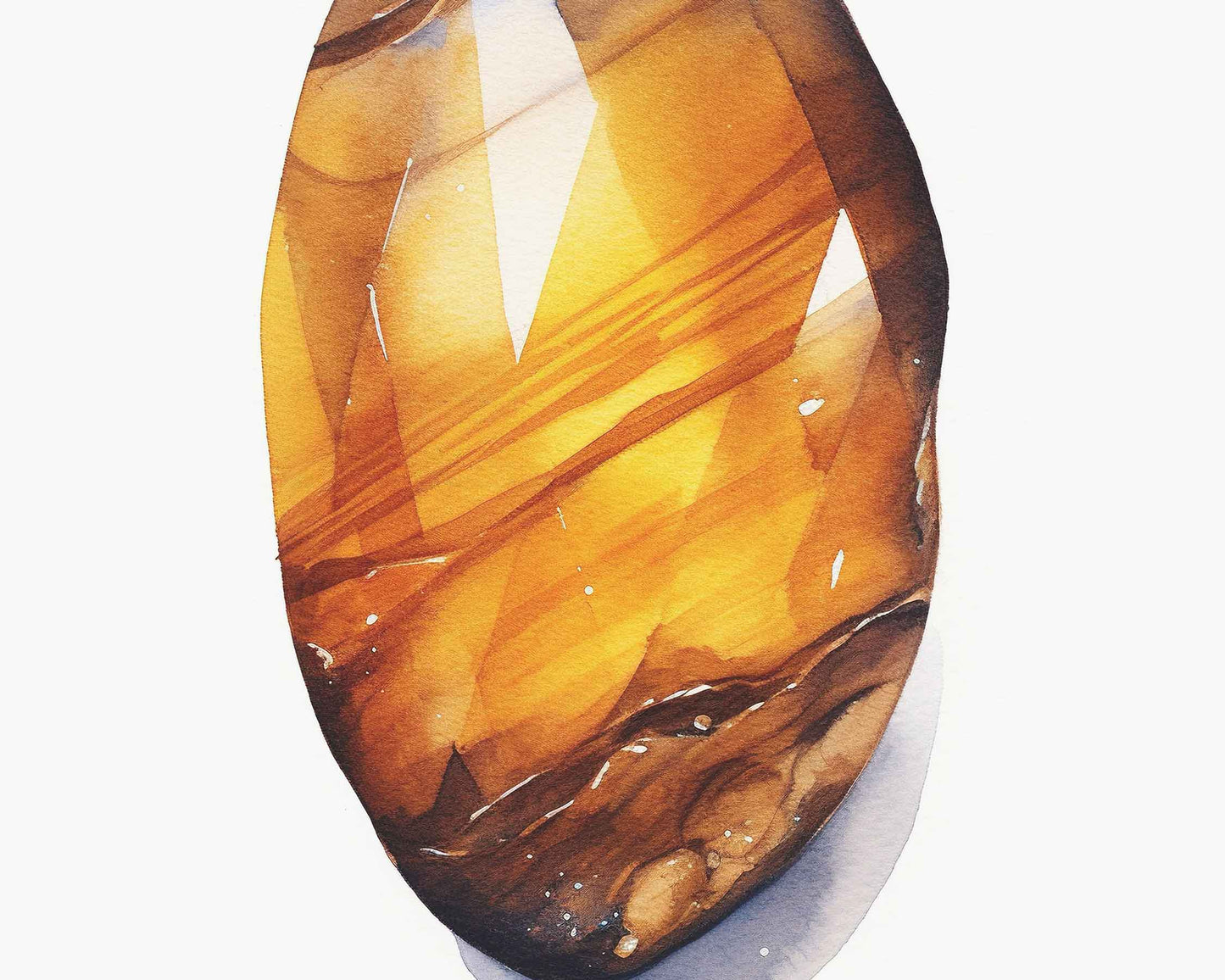 Framed Image of Tiger's Eye Gemstone Spiritual Manifestation Crystal Affirmations Wall Art Prints